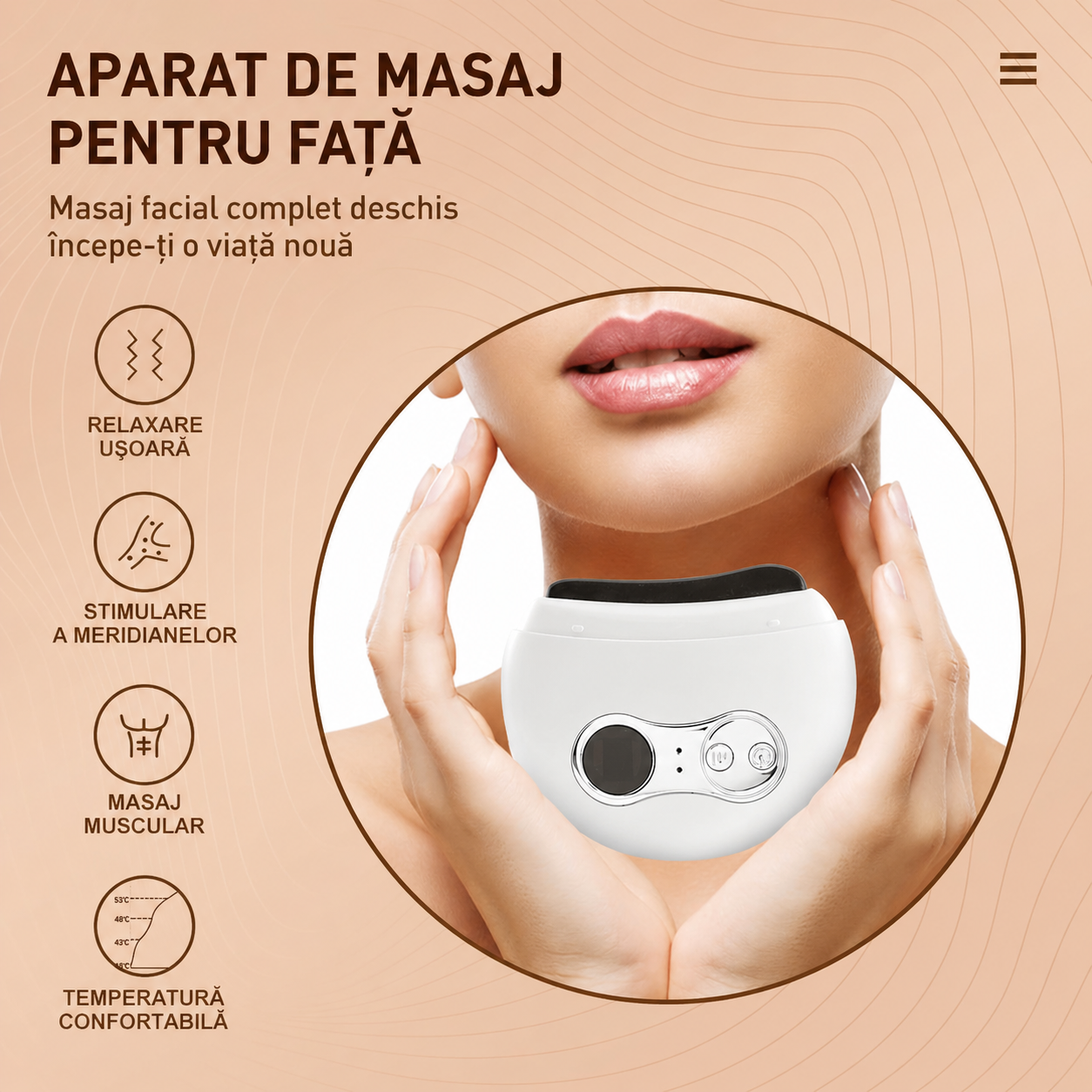 Dispozitiv electronic Gua Sha pentru ingrijirea pielii