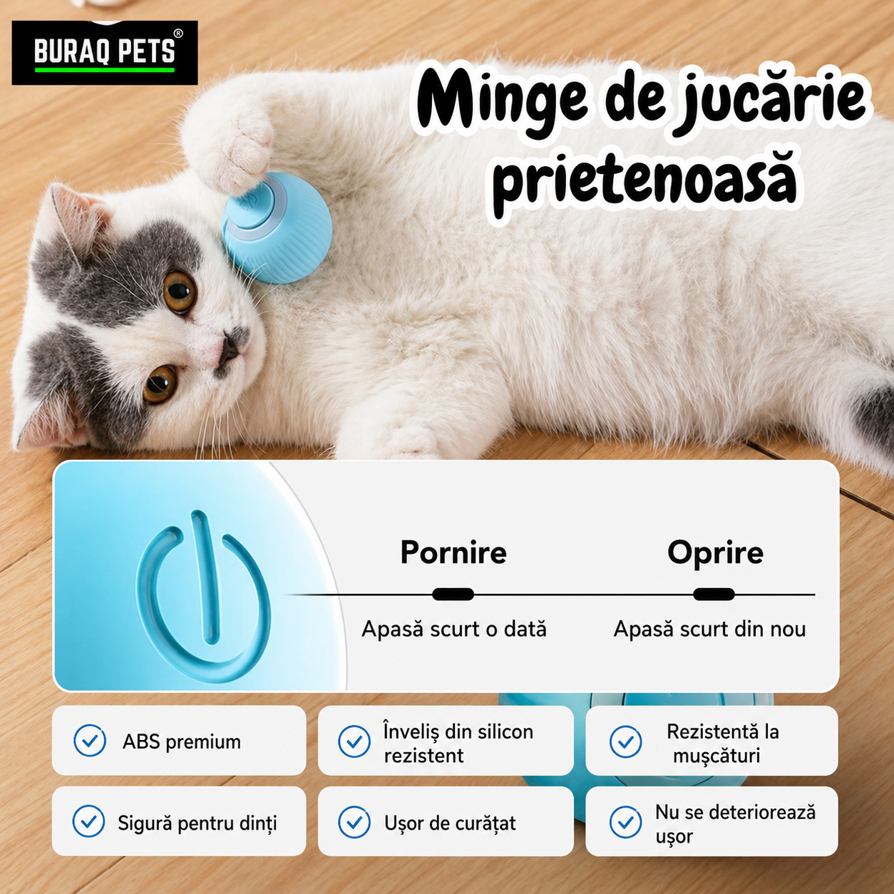 Minge interactivă pentru pisici